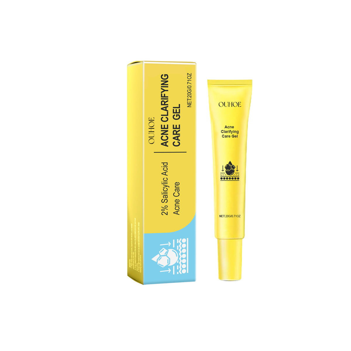 Deep cleansing acne gel