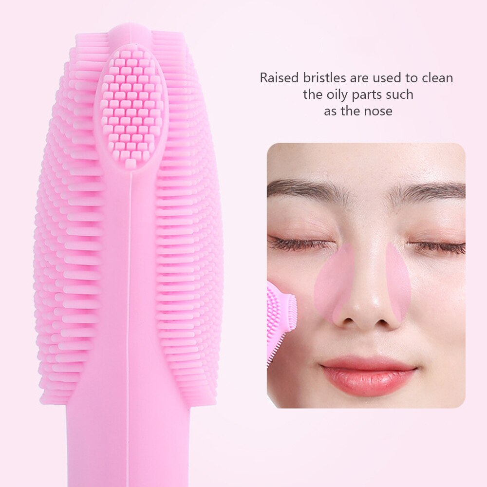 Ultrasonic electric silicone cleansing instrument