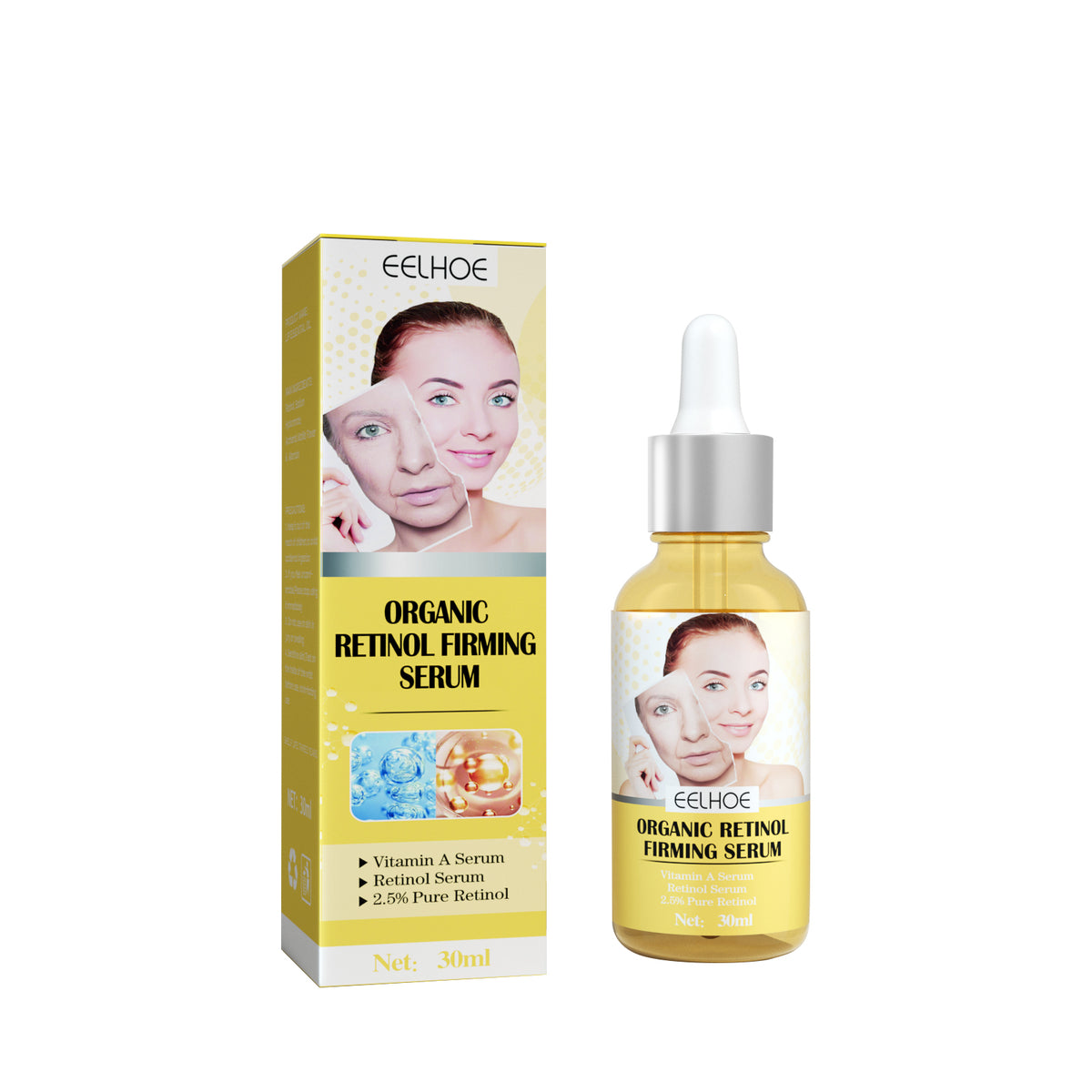 Retinol Firming Serum, Face Lift Firming Skin Hydrating Reduce Fine Lines Essence
