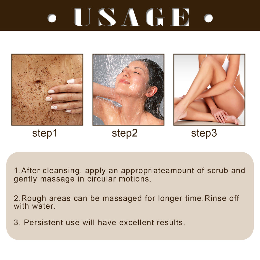 Coffee Scrub, Body Skin Cleansing Exfoliating, Tender Skin, Removing Melanin And Brightening Skin Scrub