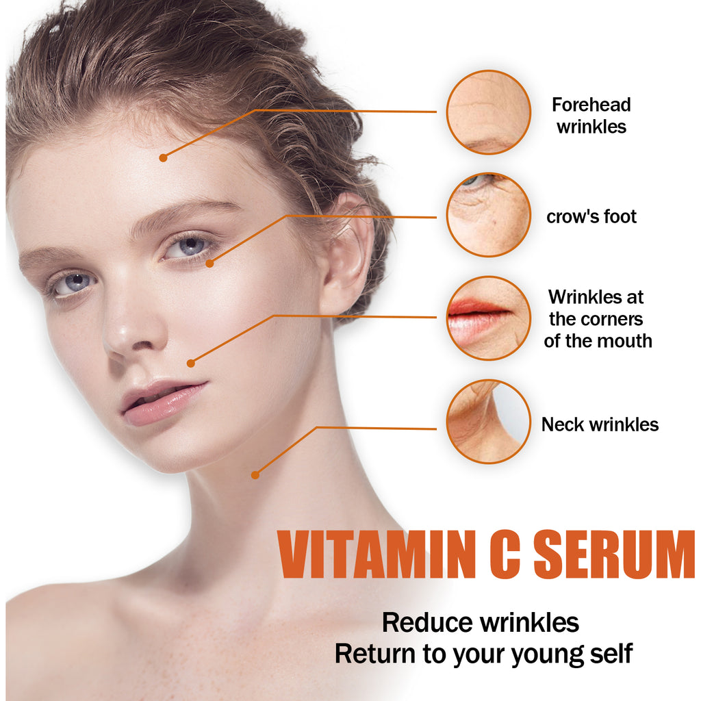 Vitamin C Serum, Firming Hydrating Whitening And Anti-Wrinkle Serum