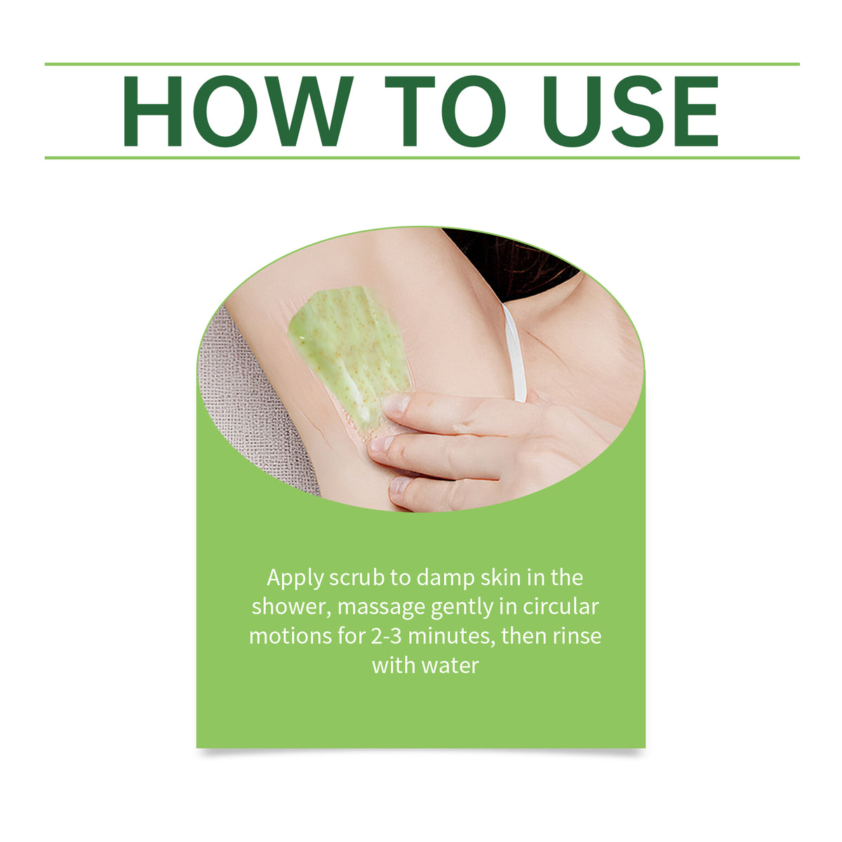 Green Tea Underarm Detox Scrub Exfoliating Student Men And Women Underarm Whitening Joint Rejuvenation Hydrating Moisturizing Scrub