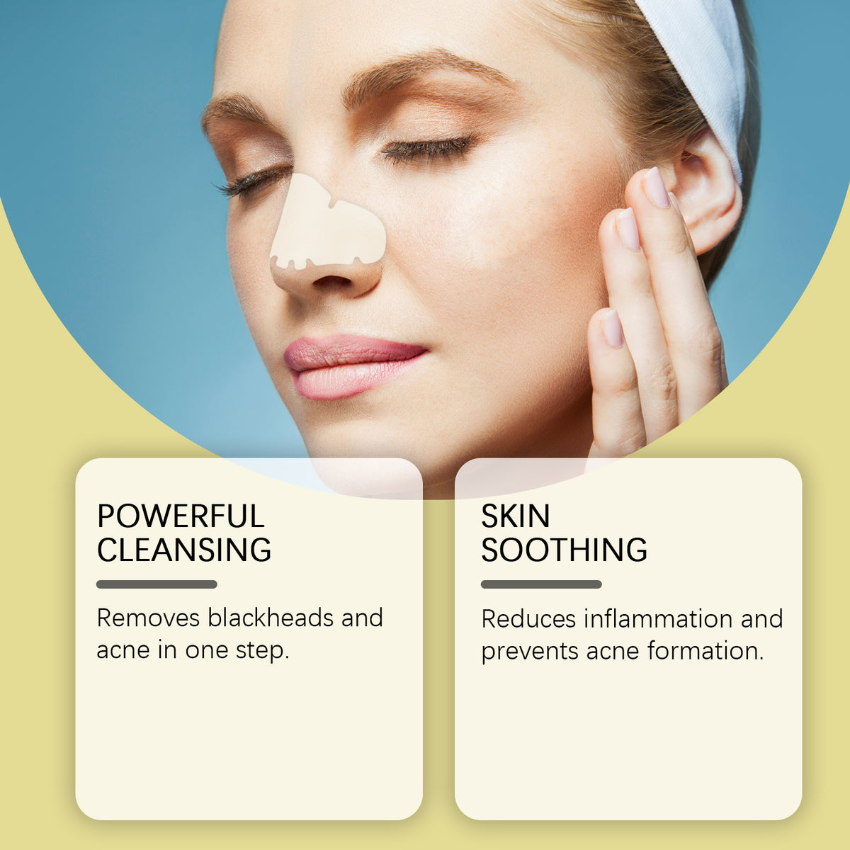Pore-Cleanser Nose Patch Gentle Pore-Cleanser Pimples Non-Tightening Nose Patch