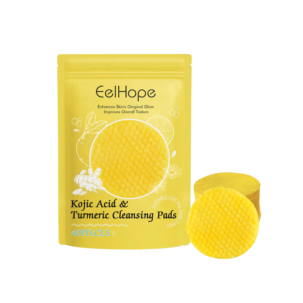 Turmeric Acid Cleansing Pad Facial Gentle Cleansing Moisturizing Refreshing Skin Care Cleansing Pad