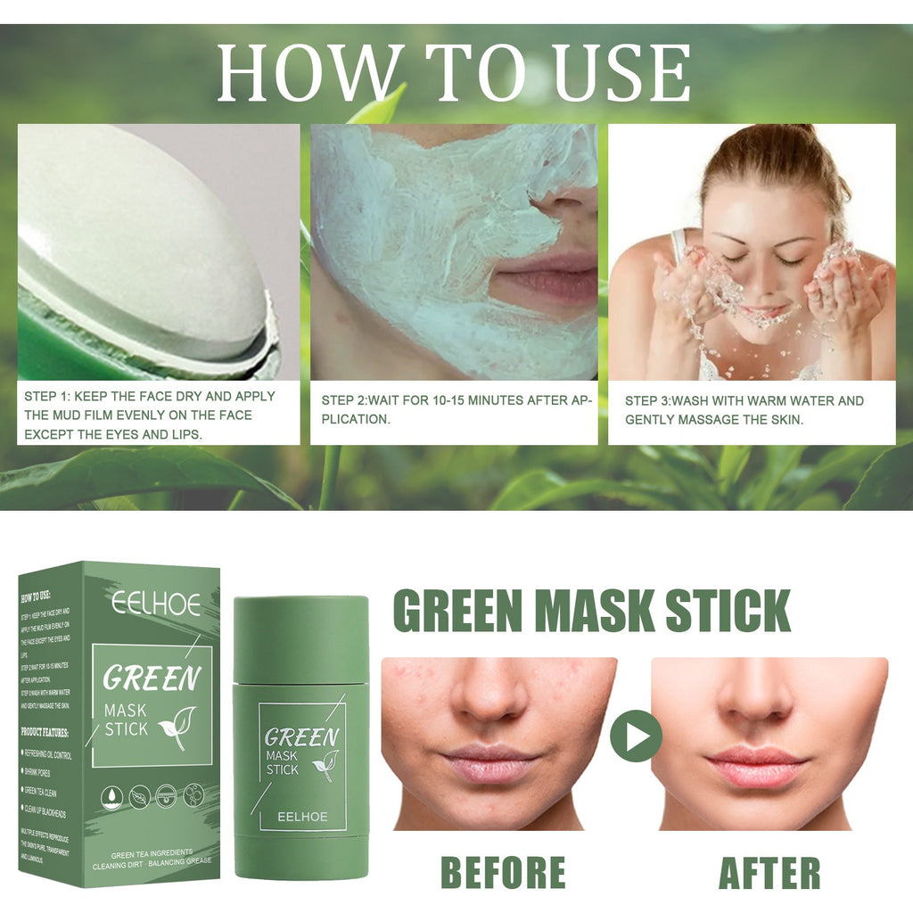 Green Tea Mask Stick for Deep Cleansing & Hydration